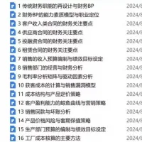 【116自动秒发货】财务BP实操笔记（干货收藏版）_资料说明