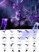 闪电+背景+特效+佐助素材_素材全火影忍者素材须佐能乎素材素