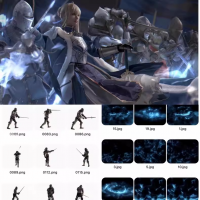 fate素材_saber吾王素材特效_阿尔托莉雅潘德拉贡后期