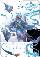 王者西施游龙清影cos后期ps素材