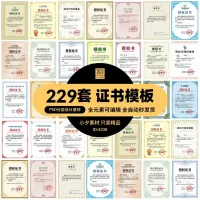 【拍下秒发】公司企业代理授权资质证书网络电子模板图PSD制作