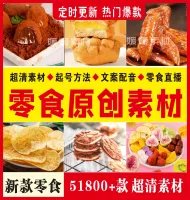 橱窗带货短视频创业零食，百货素材