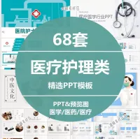 医疗护理ppt模板医学医院医生护士护理工作汇报计划总结课件报