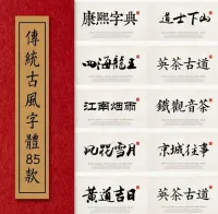 ps字体包pr字体插件ae字体中文古风字体库平面设计字体安装