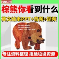 英文绘本Brown_Bear全套资源，包含PPT课件、音频、