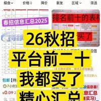 【秒发永久更新】2026秋招校招春招秋招汇总表央国企私企外