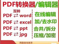 PDF转换器，编辑，去水印，支持多种格式互转，包括Word、