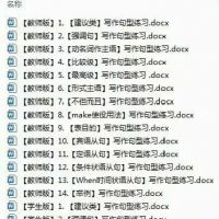 【秒发】2025中考英语写作句型专项_初中全版本通用_高频句