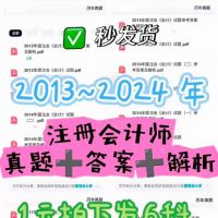 【秒发货】2025年CPA注会历年真题pdf电子版注册会计师