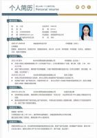 简历模板精选3000套word档求职模板大学生实习面试