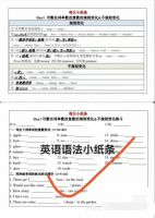 34天搞定初中英语语法，每日小纸条知识点总结，完整版67页。