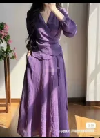 （秒发）亚麻套装全码电子纸样电子资料