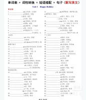 2025秋人教版八上英语单词+词性转换+短语搭配+句子合集