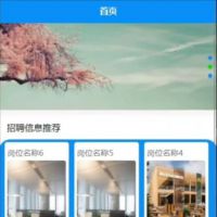 [带文档]006小程序+ssm后台的智能招聘小程序