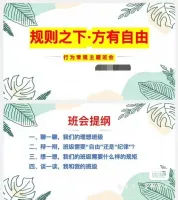 主题班会PPT资料合集规则之下_方有自由班级管理课件[火][
