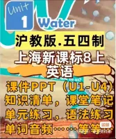 点击放大 2025秋沪教上海版五四制八年级上册资料