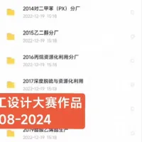 2024化工设计大赛作品，包括所有可编辑源文件