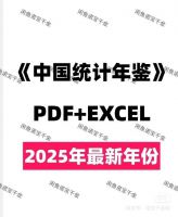 【秒发】2025年《中国统计年鉴》Excel+PDF双格式