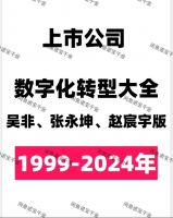 点击放大 【秒发】1999-2024年上市公司数字化转型大全