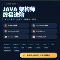 【全套】Java架构师实战课程_从单体到分布式+调优+源码