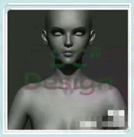 高模女性角色人体模型素材_obj_nomad_rhino_c