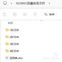【秒发】ISO9001质量体系文件，包括质量手册、程序文件、