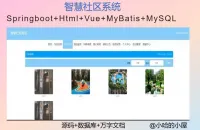 SpringBoot智慧社区系统源码《已调试》基于Sprin