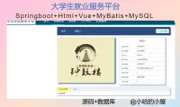 点击放大 《已调试》springboot的大学生就业服务平台设计与实现