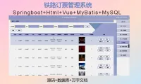 点击放大 《已调试》springboot的铁路订票管理系统设计与实现